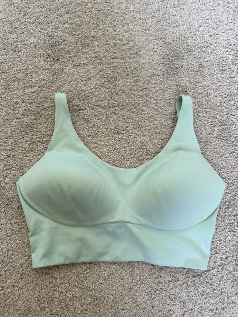 Victoria's Secret Lightweight Sports Bra 34DD Mint Seafoam Light Green Sporty